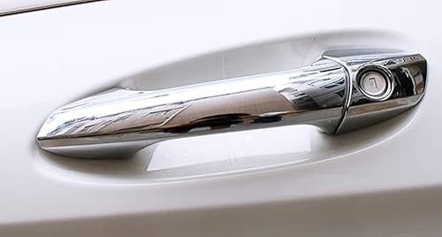 Miniatura 7 de Dreamseek 8 piezas de 4 manijas de puerta compatibles con Mercedes Benz CLA GLK GLA GLE B C E ML Clase X156 W166 W204 W212 W246 Exterior ABS Molding