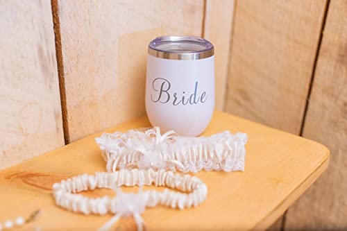 Lace Wedding Garters for Bride Pearl Stretch Prom Garter, Women Wedding Bridal Legs Garter Set3