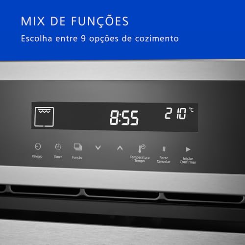 Forno Elétrico de Embutir Panasonic 80L Grill Inox 220V