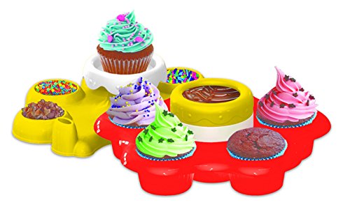 AMAV Cupcake Maker Kit - DIY Toy Make & Decorate Your Own Cupcakes - Easy & Safe to Use-No Oven Required - Perfect Group Activity & Best for Young Chefs & Cupcake Lovers - Thumbnail 5