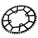 SPYMINNPOO Corona per Bici, Mountain Bike 104BCD Disco Ingranaggio 52T 104mm Lega di Alluminio Stretto Largo Catena Singola Anello Dente Disco Positivo Negativo Corone per Bici da Strada(Nero)