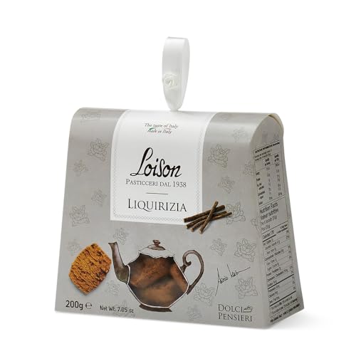 Loison. Pasticceri Italian Gourmet Snack Cookies. Liquorice Biscuits.
