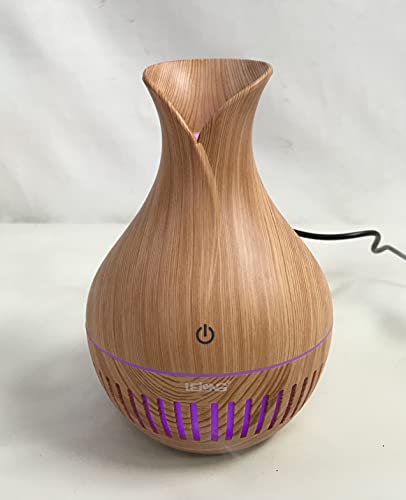 Umidificador Difusor de Ar Purificador Elétrico Ultrassônico Aroma LE-2122 Lelong Led Rgb Escura