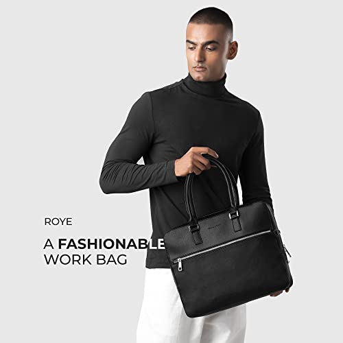 Image of OLIVES & GOLD 14 inch ROYE Laptop Bag For Men and Women | Detachable and Adjustable Shoulder Strap | Travel Friendly | Lightweight