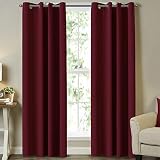 Ultra Sleep Well Microfiber Blackout Panel Drapes for Home Decor Blackout Curtains for Bedroom /Livi