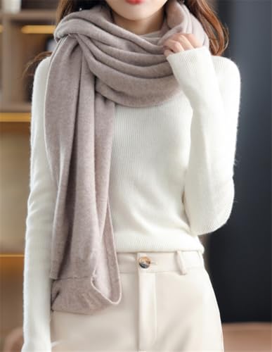 Women's Lightweight Cashmere Shawl Wraps Bat Sleeves Scarf Open Front Sweater Cardigan Poncho Cape Fall Winter3