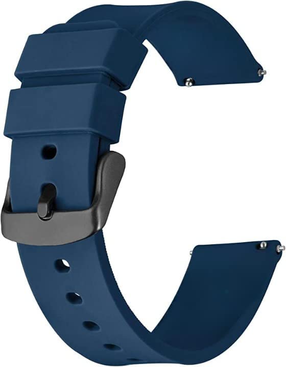 A3sprime Soft Silicone Universal Watch Strap Suitable for all 20mm Lugs Width Smartwatch - Set of 1 Pairs (Blue) (B0C72S5XHX) Amazon Price History, Amazon Price Tracker