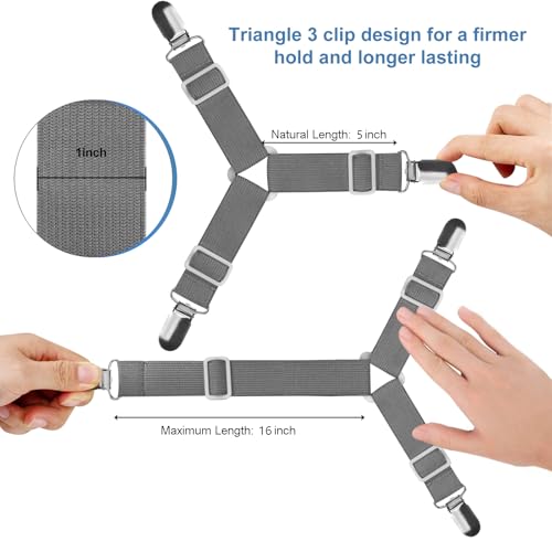 Jbyamus BEDSHEETCLIPS2 Bed Sheet Straps, Easy To Install Sheet Straps thumb #3