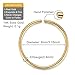 Lulau 14K Solid Gold Nose Ring Hoop for Women Inner Diameter 8mm 5/16 Inch 22G Real 14K Cartilage Hoop Earring 22 Gauge Small Thin Nose Piercings hoops for Men Jewelry (14K Yellow Gold)