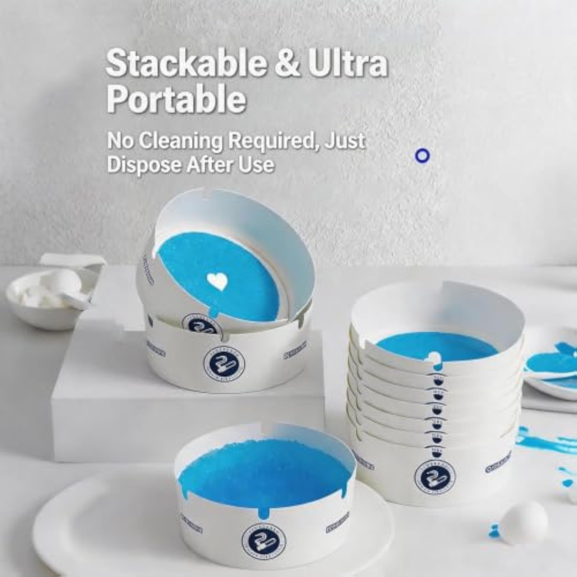 Disposable Foam Ashtrays for Cigarettes 25 Pack