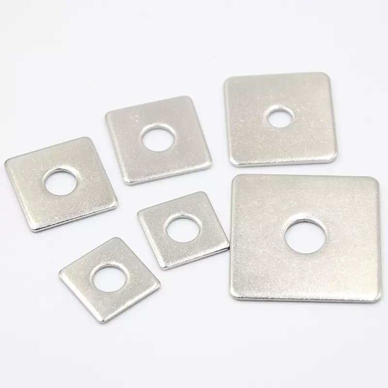 1PC Square Washers M3 M4 M5 M6 M8 M10 M12 M14 M16 304 Stainless Steel Thicken Pad Spacer Gasket Home DIY CNC Metal(M6x30x2.0(2pcs))
