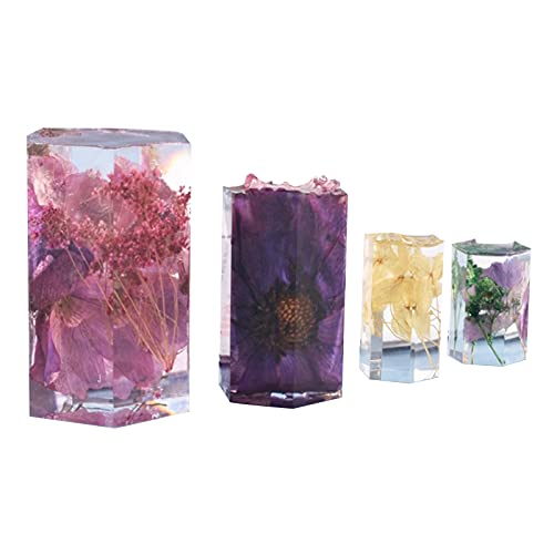 Cdiytool 6 Pcs Hexagon Pillar Candle Molds, Cylinder Candle Molds Diy Polymer Clay Epoxy Resin Molds For Beeswax Aromatherapy Candles Casting Making #TOP5