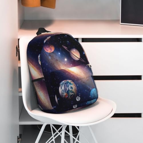 Sac à dos galaxie pour le travail et l'université avec grand compartiment