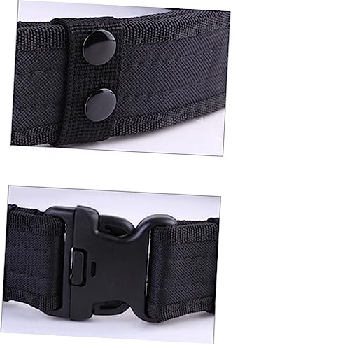 Men's Outdoor Belt with Quick Release Buckle Durable Oxford Cloth Waistband for Sports Climbing and Hunting Lightweight and Versatile Black3