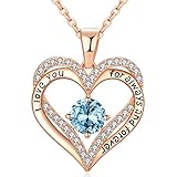 xiupen I Love You Jewelry Necklace for Women Wife Birthday Gifts Ideas for Her Birthday Present for...