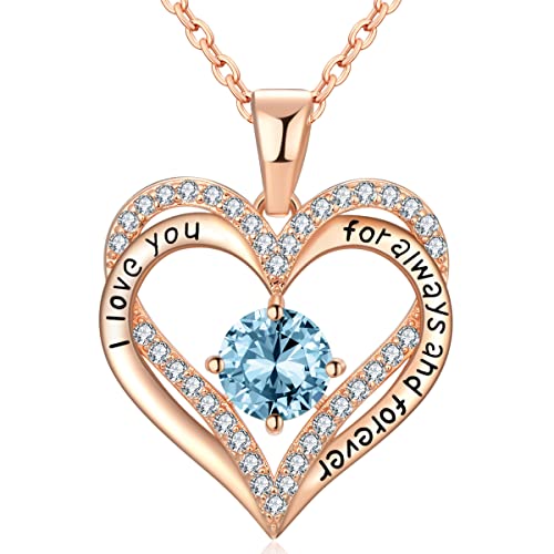 xiupen I Love You Jewelry Necklace for Women Wife Birthday Gifts Ideas for Her Birthday Present for...