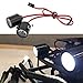 Aluminum Alloy RC Searchlight Stable Voltage Module 3W RC Searchlight with 3W Large Power LED Light for RC Car Model (black)