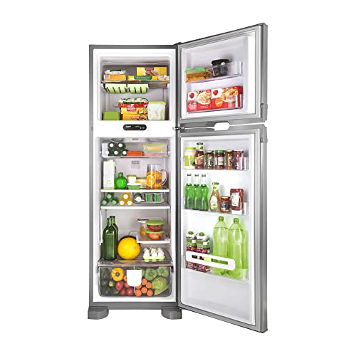 Geladeira Consul Frost Free Duplex 386 litros cor Inox com Prateleira Dobrável - CRM43NK 110V