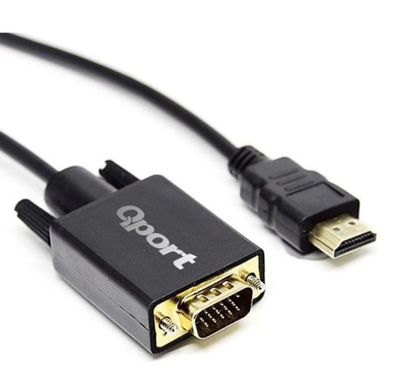 Qport-QPORT Q-HVG18 HDMI TO VGA 1,8 METRE ÇEVİRİCİ KABLO