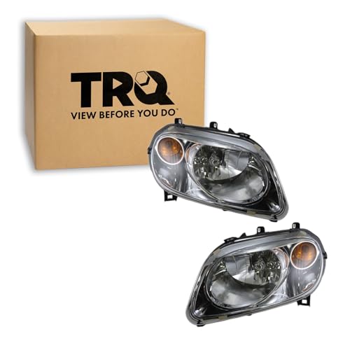 Image of TRQ Headlight Assembly Set GM2502262 GM2503262 Compatible with 2006-2011 Chevrolet HHR