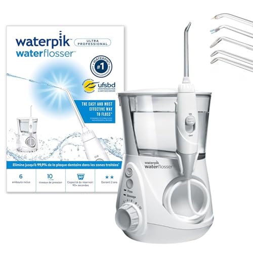 Waterpik Idropulsore Dentale Ultra Professional con 7 Testine e...