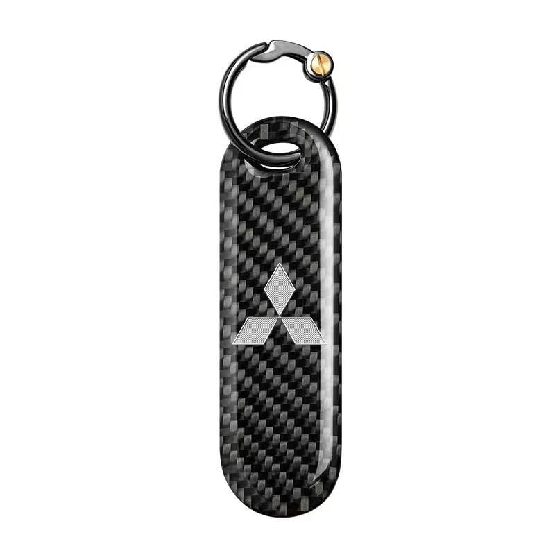 XWMRBD Llavero de Coche para Mitsubishi ASX Pajero Sport Outlander Grandis, Reemplazo de Llavero de Coche con Logo, Hombre y Mujer Accesorios Personalizado, Regalos Familiares