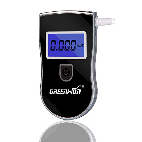 GREENWON Alcohol Tester, Digital Alcohol Tester, Breathalyzer, Breathalizer for Alcohol, Portable with LCD