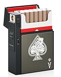 Cigarette Case with Lighter, Cigarette Case King Size for Men Women, Ace of Spades