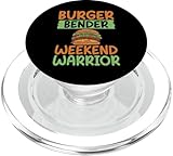 Hamburguesa guerrera de Fin de Semana Bruger Bender PopSockets PopGrip para MagSafe
