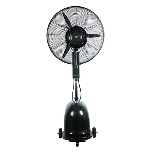 JHome Pedestal Fans Industrial Misting Fan with Oscillating Cooling Mist Humidifier Height Adjustable 3 Speed Swivel Function Misting Cooling Fan for Home Office and Restaurant Size 65cm