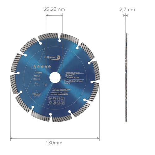 Disque diamant 180 brique silico-calcaire meuleuse 22,23 mm - 4