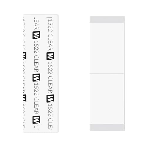 Walker Tape 1522 Clear Strips 1" x 3" 36 Pack, Hypoallergenic Daily Wear Adhesive for Poly Systems, Gentle Low Residue Lace Tape for Lace Front Wigs Human Hair, Toupee Installs and Bond Applications