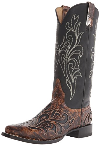 Stetson Women's Caroline Western Boot, Vintage Brown, 6