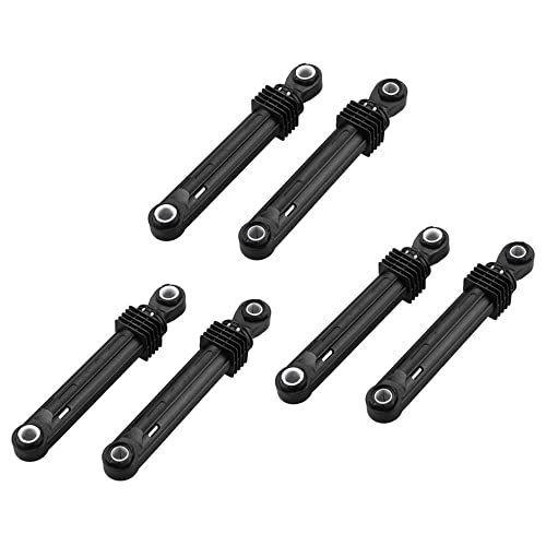 Solbum 6Pcs 100N Washing Machine Shock Absorber, Black Plastic Shell Washing Machine Front Load Part Electrical Accessories Washer Pedestal #TOP15