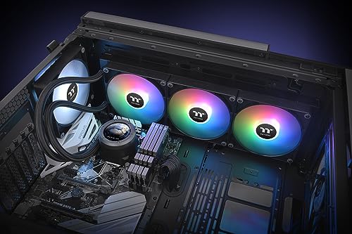 Image of Thermaltake TH420 V2 Ultra ARGB Sync /ARGB Fan 140 * 3 /PWM 500~1800rpm /Water Block 2.1inch LCD /Black