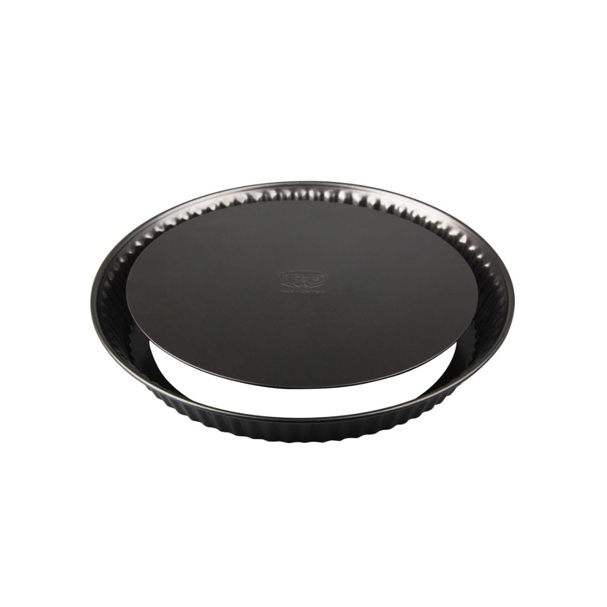 Dr. Oetker Quiche Mould Diameter 28 cm, Tart pan Made of Steel with Non-Stick Coating, Round Baking Mould for Cake Base, Quantity: 1 piece.