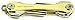 KeySmart - Compact Key Holder and Keychain Organizer (up to 8 Keys, 24K Gold Edition)