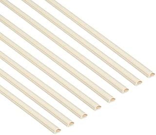 D-Line Micro+ Trunking, Cable Cover, Half Round Cable Trunking, Self-Adhesive Cable Tidy, Decorative Wire Hider, Electrical Cable Mangement - 20mm (W) x 10mm (H) x 1-meter Length - Black