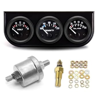 52mm 3 In 1 Car Triple Gauge Kit - Foto 13