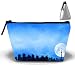 Produktbild Colorful Sugar Skull Beautiful Flower Trapezoidal Storage Bag Double Print Handbag Zipper Package Coin Purse Cosmetic Pouch Wallet Pencil Holder Zipper Beauty Bag