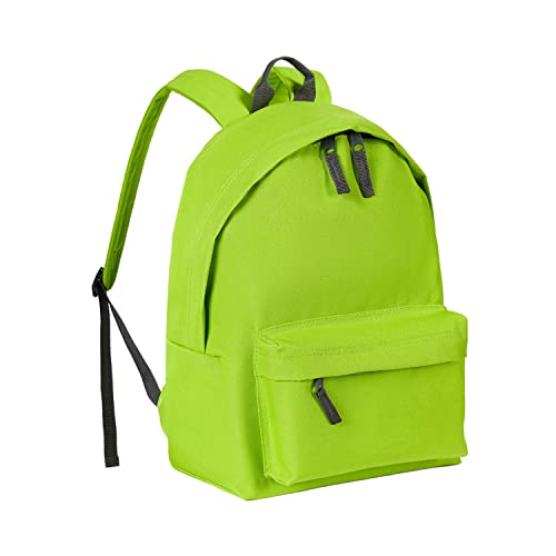Kdwave 15 Inch Kids Backpack For School Boys Girls, Cute Lightweight Children Bookbag With Adjustable Padded Straps, Lime Green #TOP6