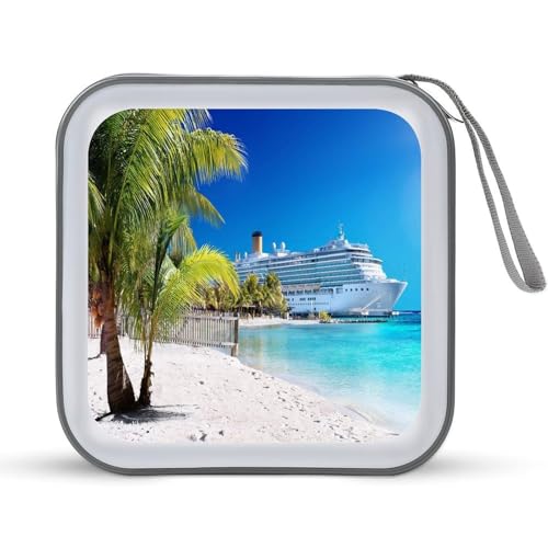 Funda para CD de 40 DVD Seaside Cruise Ship en plástico duro 2