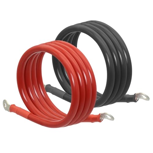 EYPDARL 4 AWG Copper-clad Aluminum Inverter/Battery/Jumper Cables Wire with 5/16