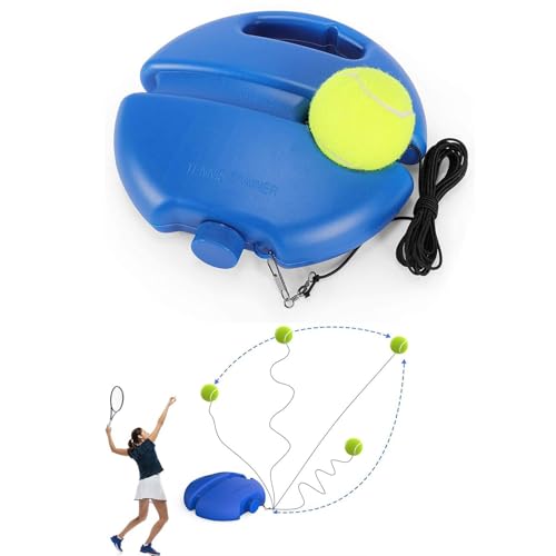 Allenatore di Tennis Rimbalzo,Dispositivo di Allenamento per Tennis con Pallina,Strumento per Allenatore da Tennis,Allenatore di Tennis,Allenatore di Tennis Elastico Tennis Trainer per BambiniAdulti