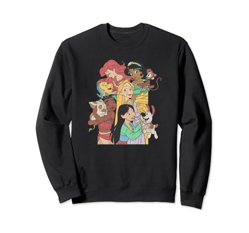 Sweatshirt Disney Princess avec motif détaillé compagnons animaux et coupe confort
