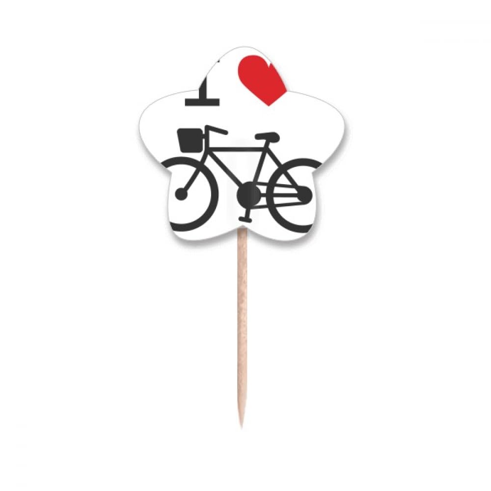 Cure-dents motif vélo cœur rouge, le cadeau parfait pour passionnés
