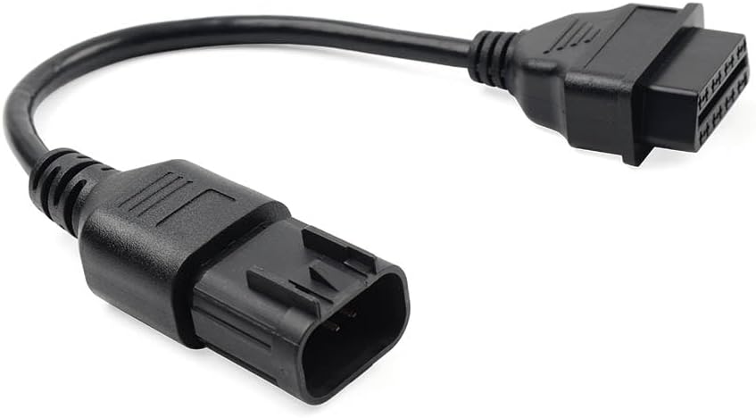 Cndocc35 Plastic OBD2 To 8 Pin Diagnostic Adapter Cable Scanner Black for RZR General ACE Slingshot Sportsman Motorbike