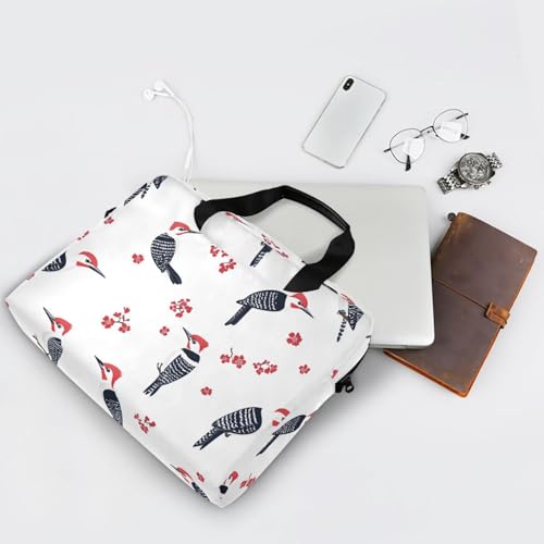Maletín para portátil unisex 15.6" rojo con estampado miniatura 7
