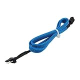 60cm Phobya - Extension d\'alimentation Molex - 1F(3p)/1M(3p) - 60cm - Gaine UV Bleu