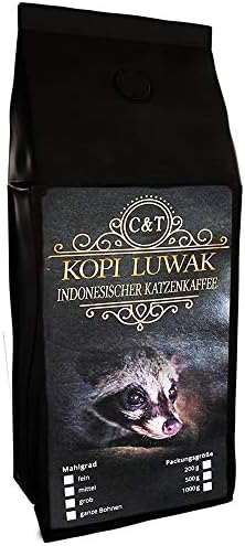 C&T Arabica Kopi Luwak 500g Whole Bean | Premium Coffee Rarity from Free-Living Animals